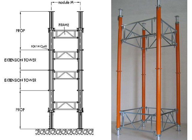 Tower Aluminium Props | Farina Formworks